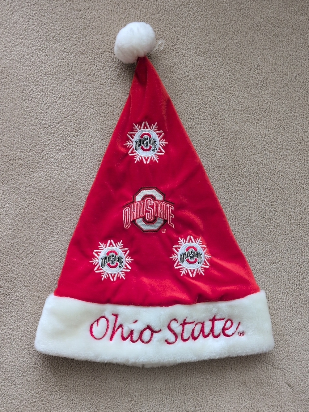 Ohio State Holiday Santa Hat with Logo